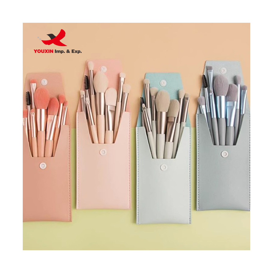 RTS Bulk Mixed Order 8Pcs Makeup Brushes Set Portable Travel Soft Hair Eye Shadow Powder Foundation Brush Beauty Tools