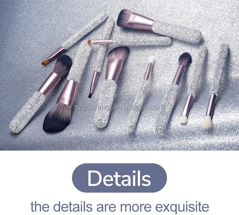 Diamond Bling Makeup Brush Set