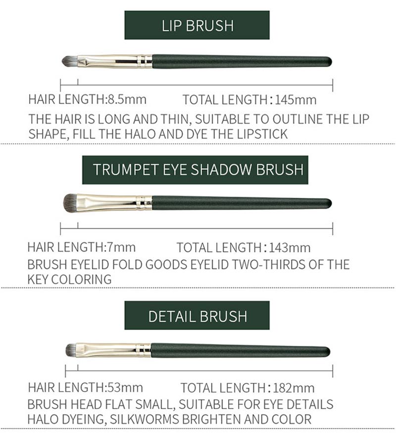 Private Label 14pcs Green Wooden Handle Cosmetic Makeup Brush Kits Natural Hair Vegan Makeup Brushes Set