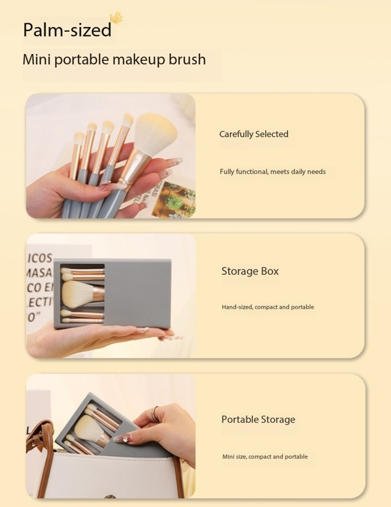 Portable Makeup Brush Dimensions