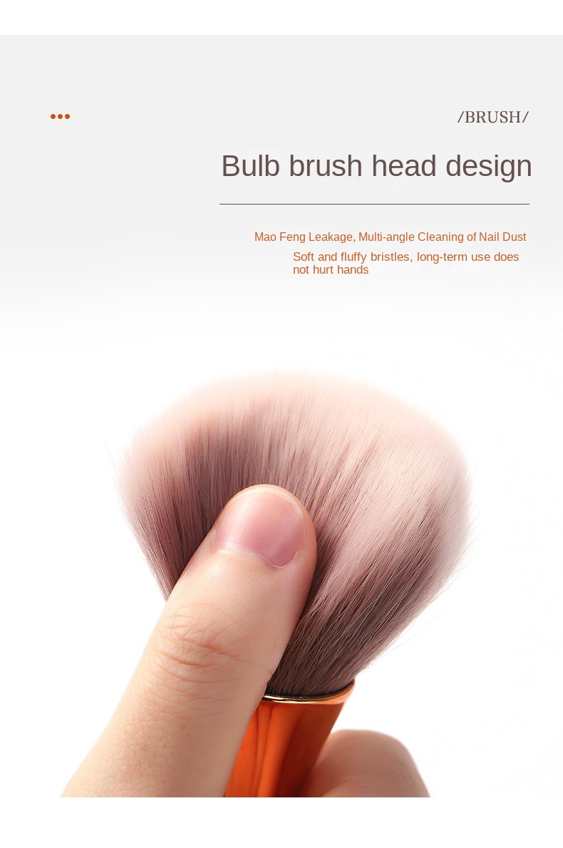 Private Label Large Face Vegan Blush Powder Makeup Brush for Nail Use