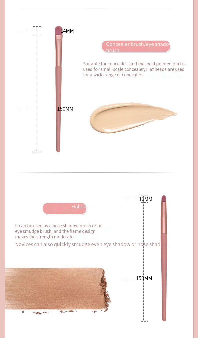 12-Piece Pink Makeup Brush Set Soft Loose Powder Foundation Brushes Beginner-Friendly Eye Shadow Beauty Makeup Tools