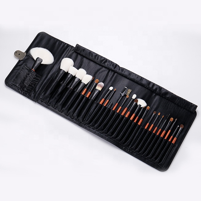 26 Pcs Luxury Redwood Professional Makeup Brush Set with High-Quality Natural Goat Hair Customizable Private Label Wholesale Kit