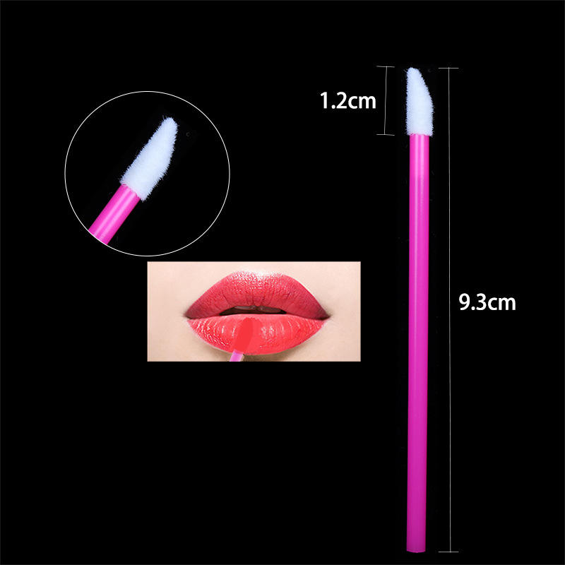 50 Pcs/bag Disposable Lip Brush Applicators Eyelash Cleaning Micro Brush for Lipstick Lip Gloss Applicator Wands Makeup Tools