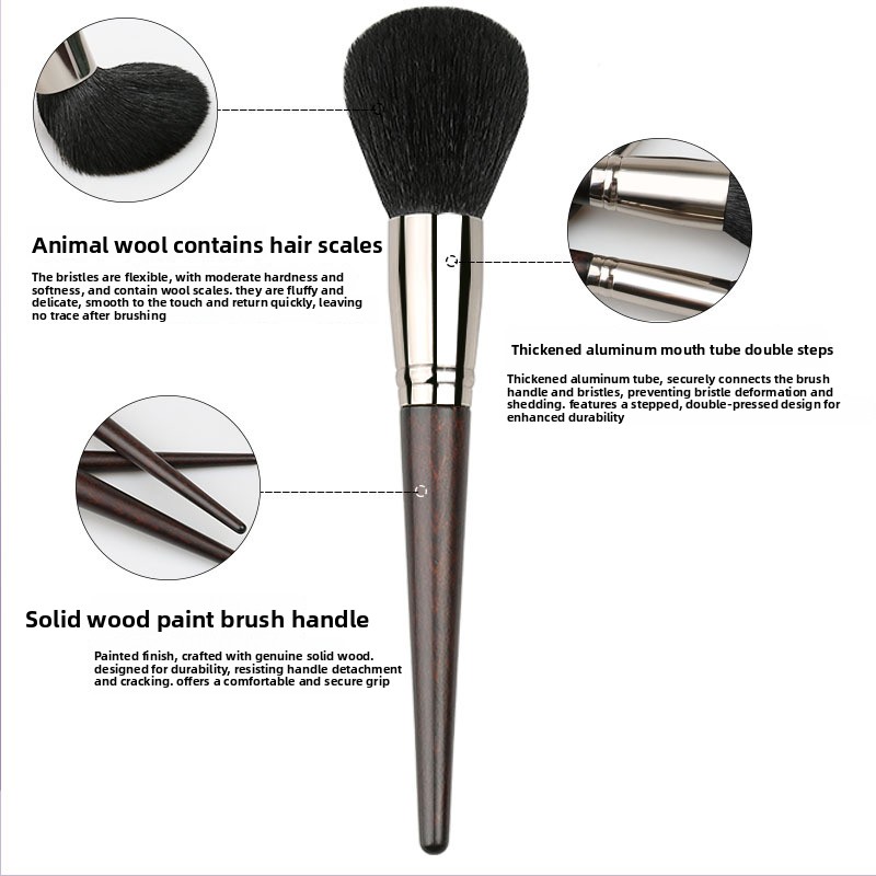 12 Pcs Professional Full Black Private Label Natural Goat Hair Eye Makeup Brushes Set Fan Brush Custom Logo High Quality Luxury