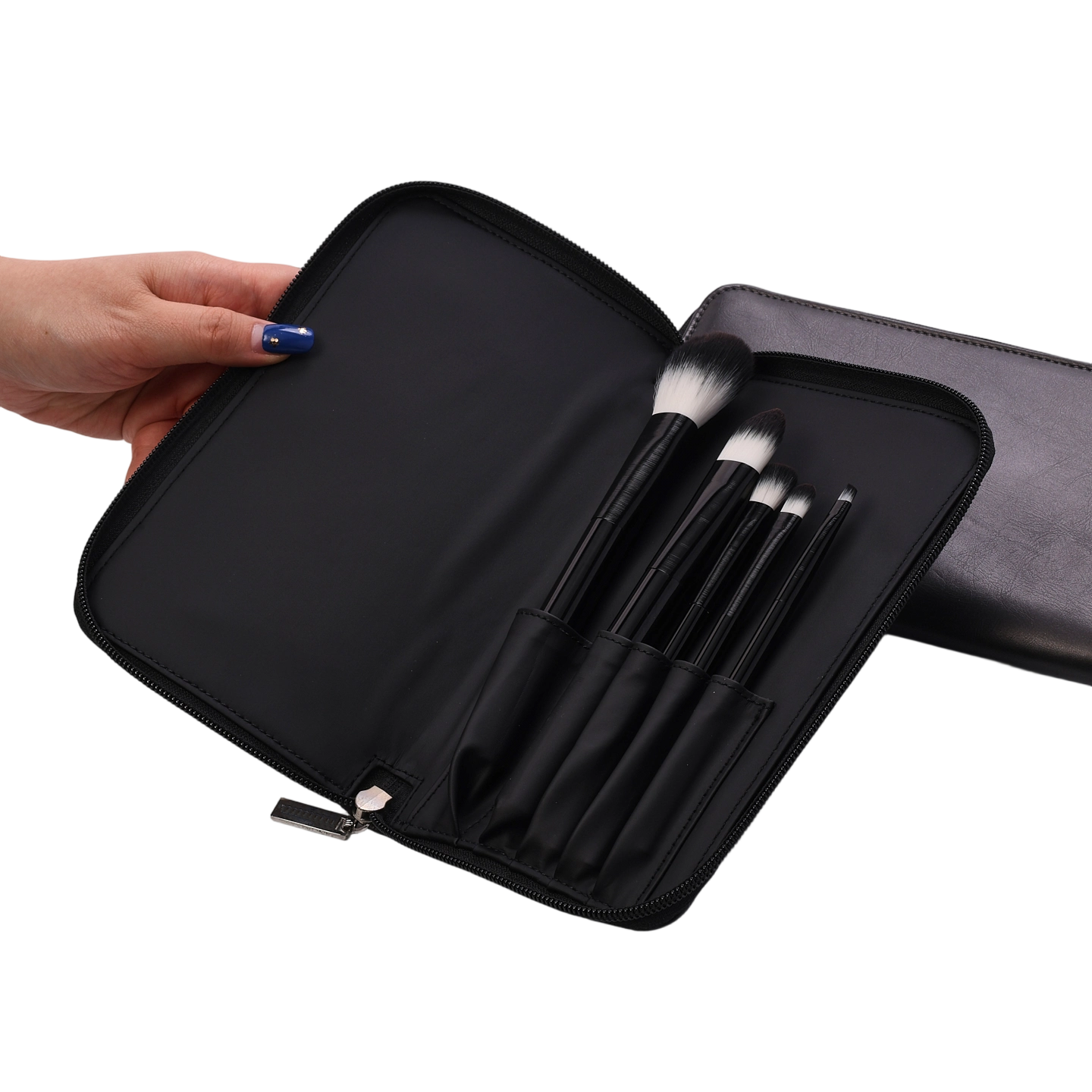 Customized PU Solid-Color Makeup Brush Set-Professional-Level Blush &amp; Eyeshadow Brushes with Convenient Storage &amp; Portability