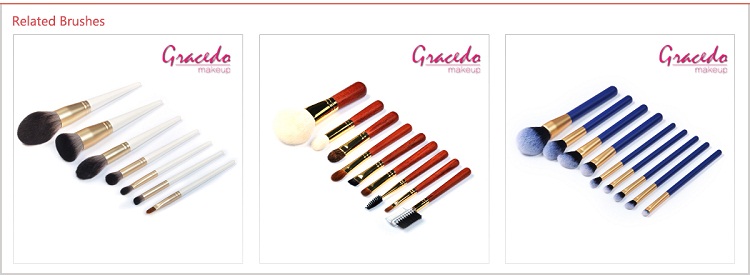 Luxury Professional Purple Foundation Concealer Face Cosmetic Brush Kit 6pcs Wood Soft Synthetic Fiber High Quality