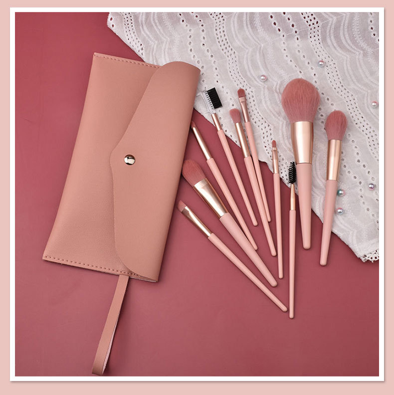 12-Piece Pink Makeup Brush Set Soft Loose Powder Foundation Brushes Beginner-Friendly Eye Shadow Beauty Makeup Tools