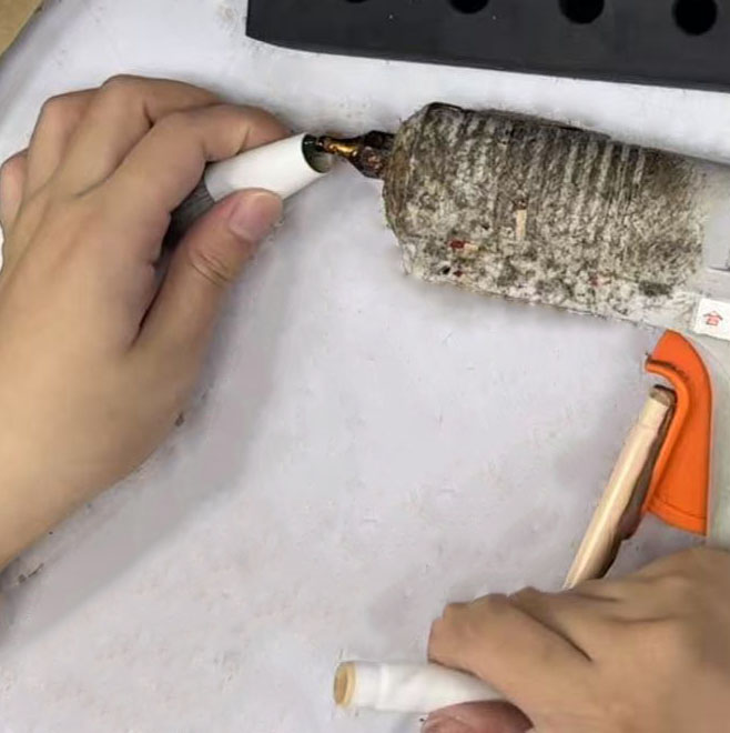 Glue into Tube