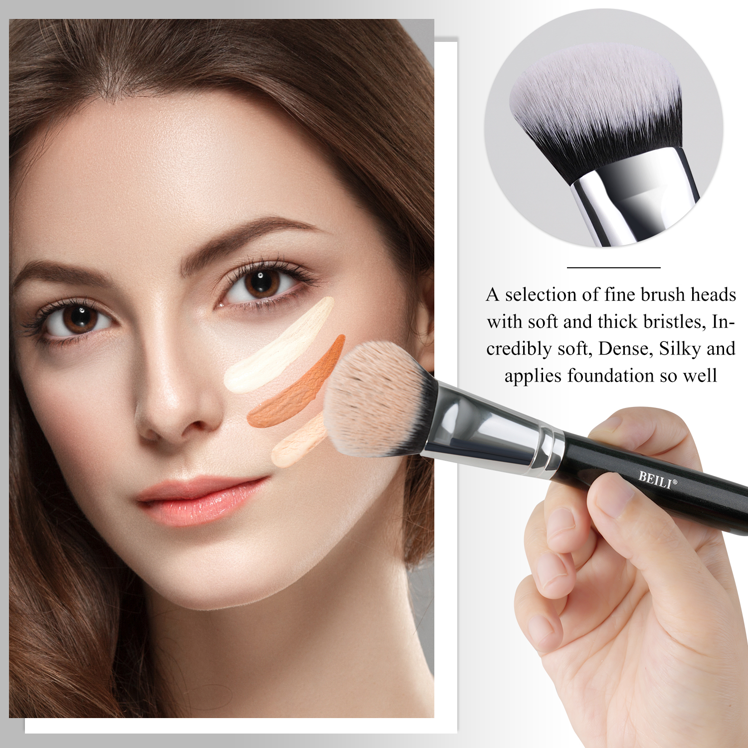 Luxury makeup brush set detail 10