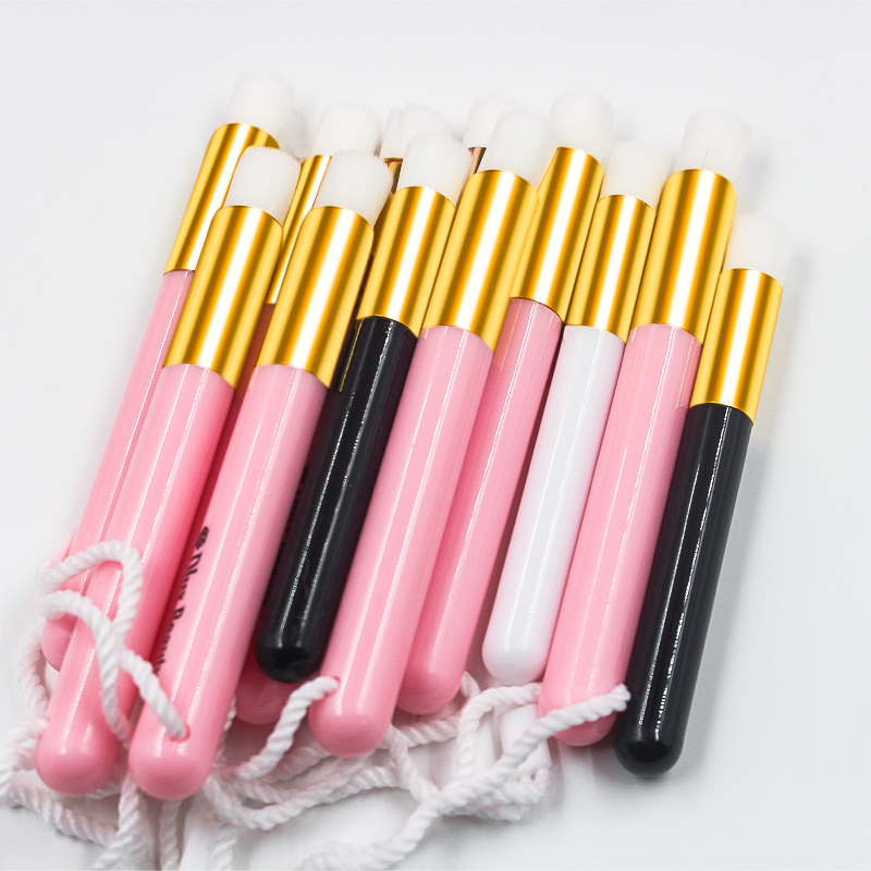 Deep Washing Eyelash Cleaning Brush Pink White Lash Shampoo Brush for Beauty Salon Makeup Lash Cleansing Brush