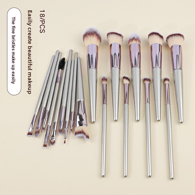 Champagne Gold Makeup Brush Set Highlight