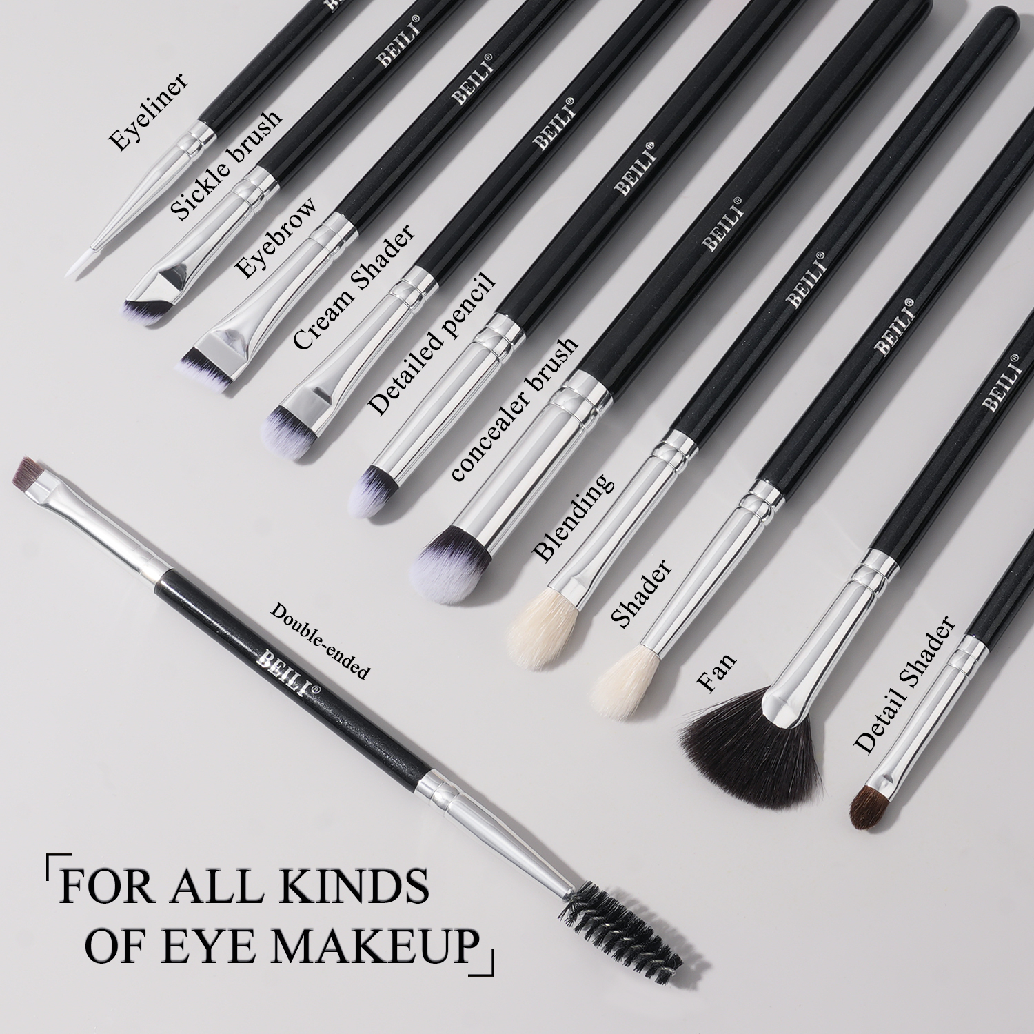 Luxury makeup brush set detail 6