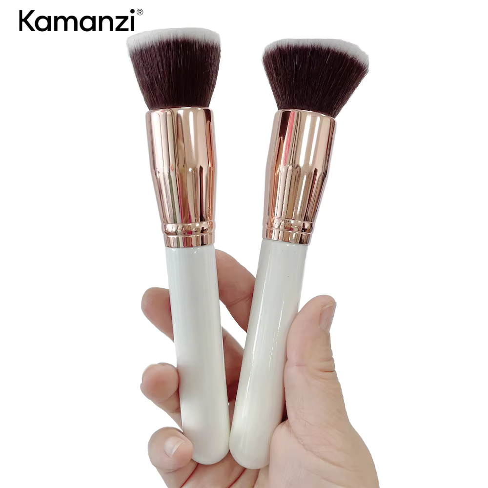 GRACEDO Travel Makeup Brushes Set Essential Kabuki Eyeshadow &amp; Powder Foundation Blush Cute Lip Brush Synthetic Hair Material