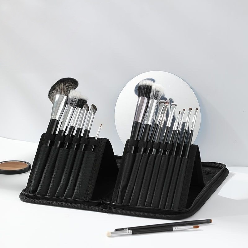 Canvas Makeup Brushes Set