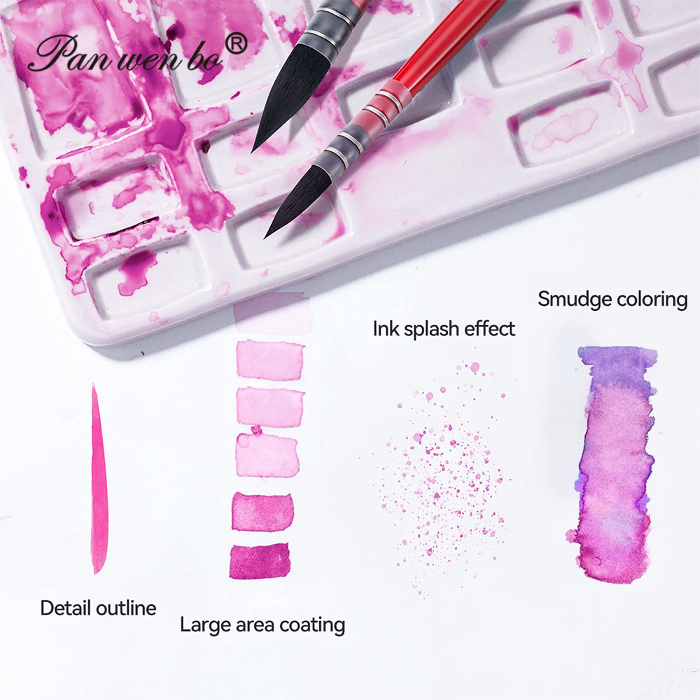 Master Squirrel Hair Single Watercolor Artist Brush Professional Watercolor Oil Painting Brush
