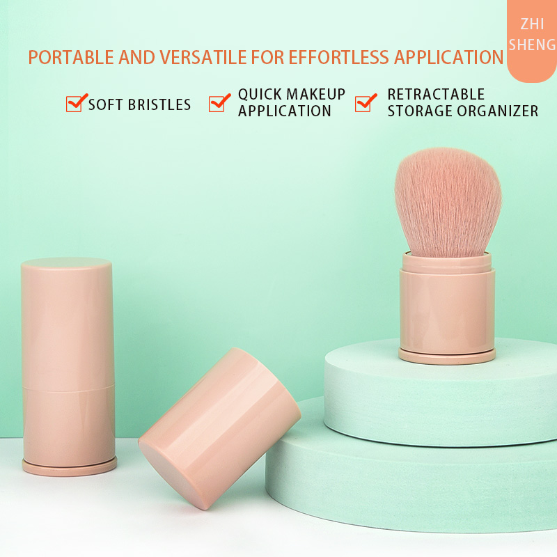Telescopic Makeup Brush with 360&deg; Rotating Head | Eco-Friendly Bamboo Fiber Cosmetic Tool