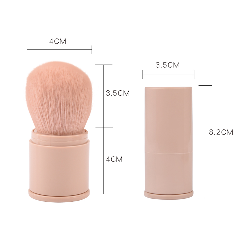 Telescopic Makeup Brush with 360&deg; Rotating Head | Eco-Friendly Bamboo Fiber Cosmetic Tool