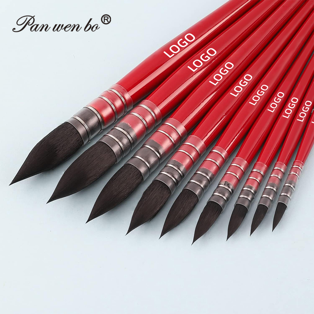 Master Squirrel Hair Single Watercolor Artist Brush Professional Watercolor Oil Painting Brush