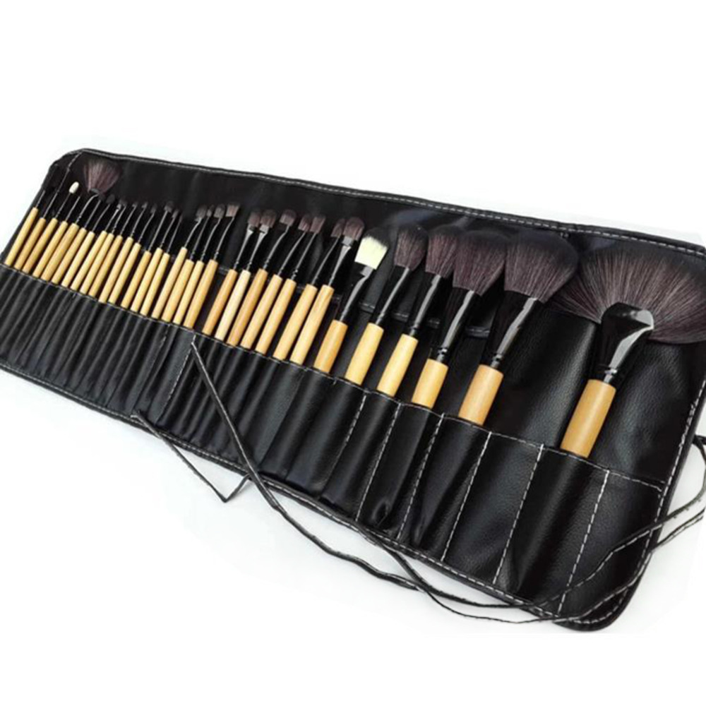 32 PCS Black Makeup Brush Set Professional Face Cosmetic Foundation Powder Blush Eyeshadow Blending Make up Brush Tools Lady