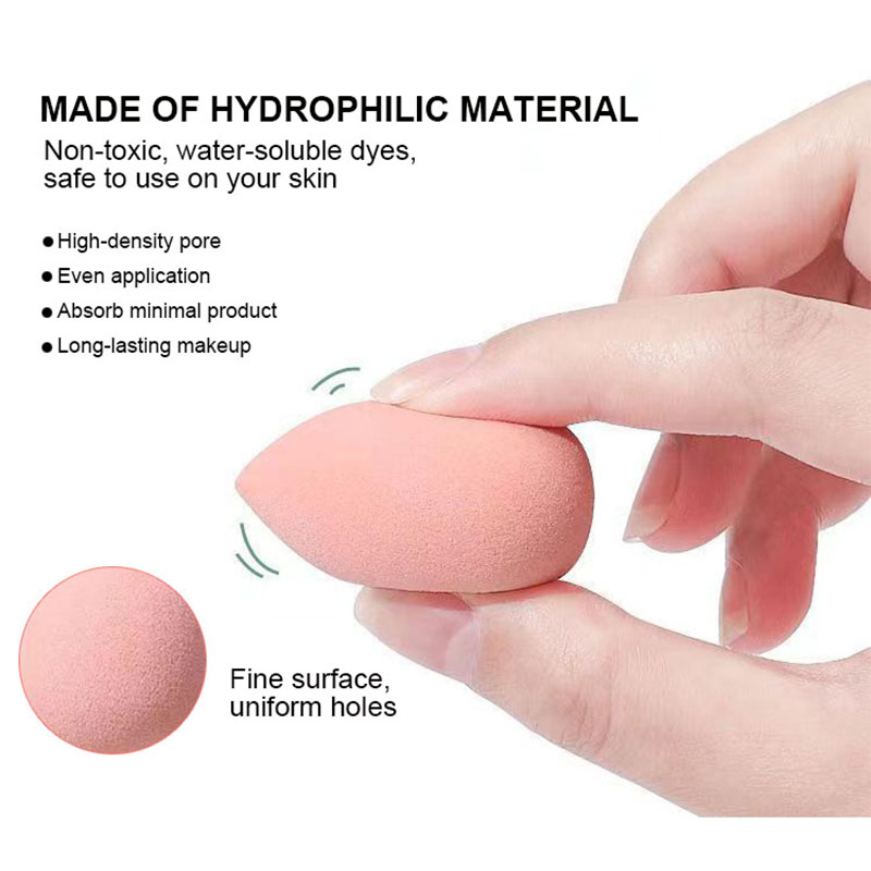 High Quality Washable Reusable Super Soft Makeup Sponge Set Colorful Foundation Blender Waterdrop Face Beauty Cosmetic Egg Puffs