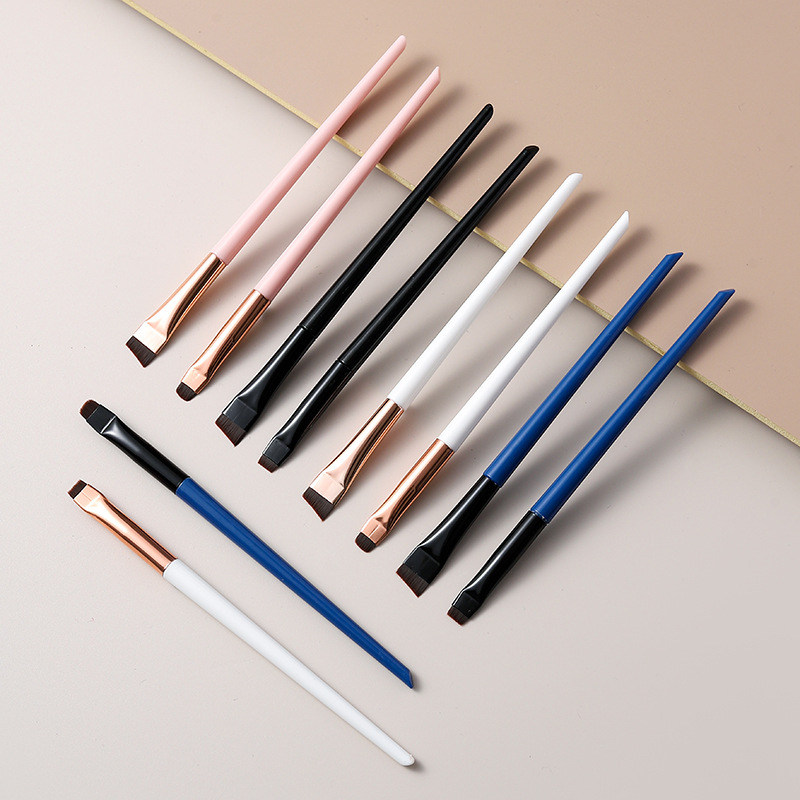 3pcs/set Blade Eyeliner Brush Eyebrow Brush Portable Flat Fine Eye Liner Brow Contour Makeup Brushes Makeup Tool