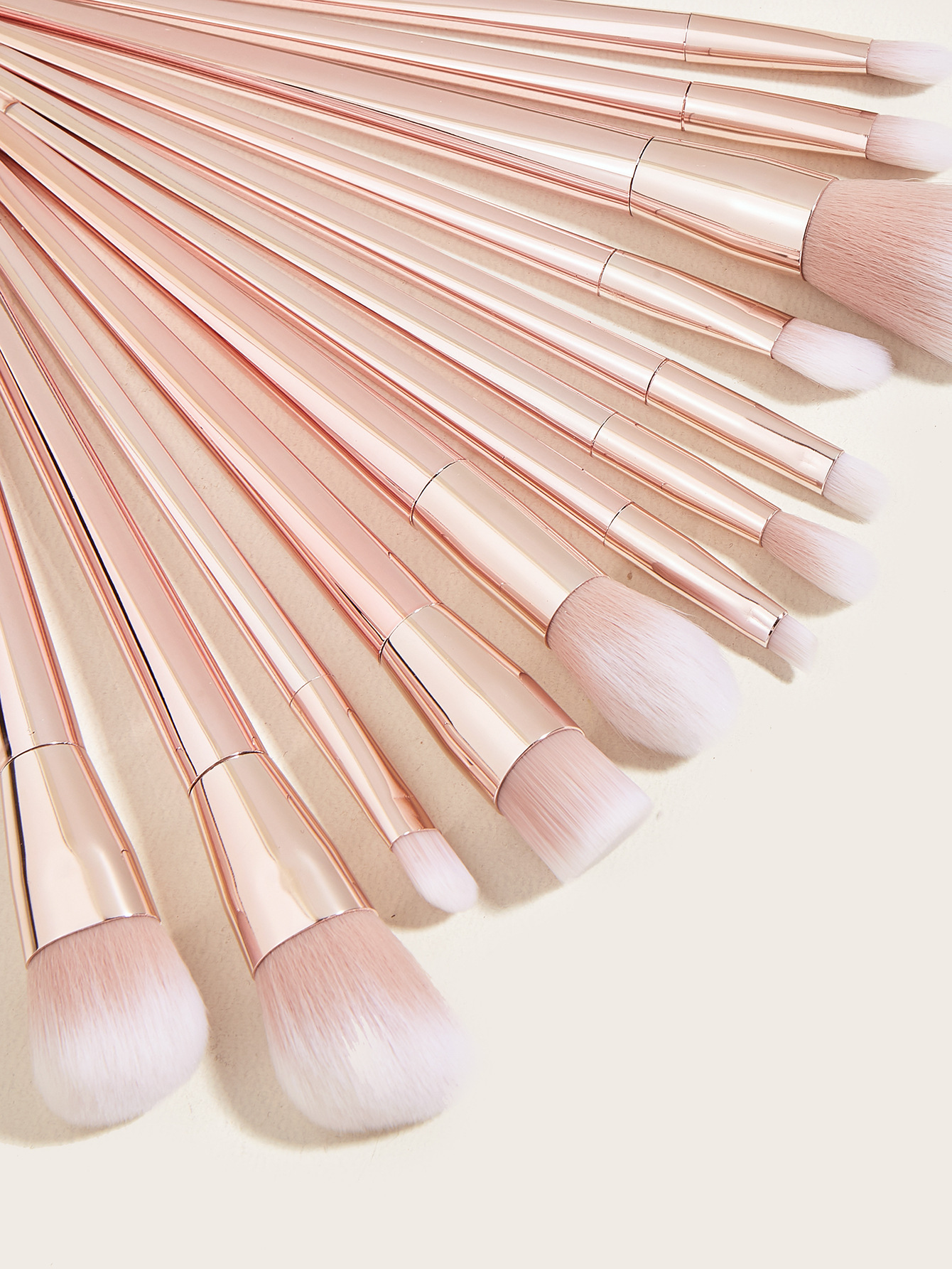 Rose Gold Vegan Custom Logo Private Label 12 Pcs Make up Brushes Kits Luxury Cosmetic 12 Piece Makeup Brush Set