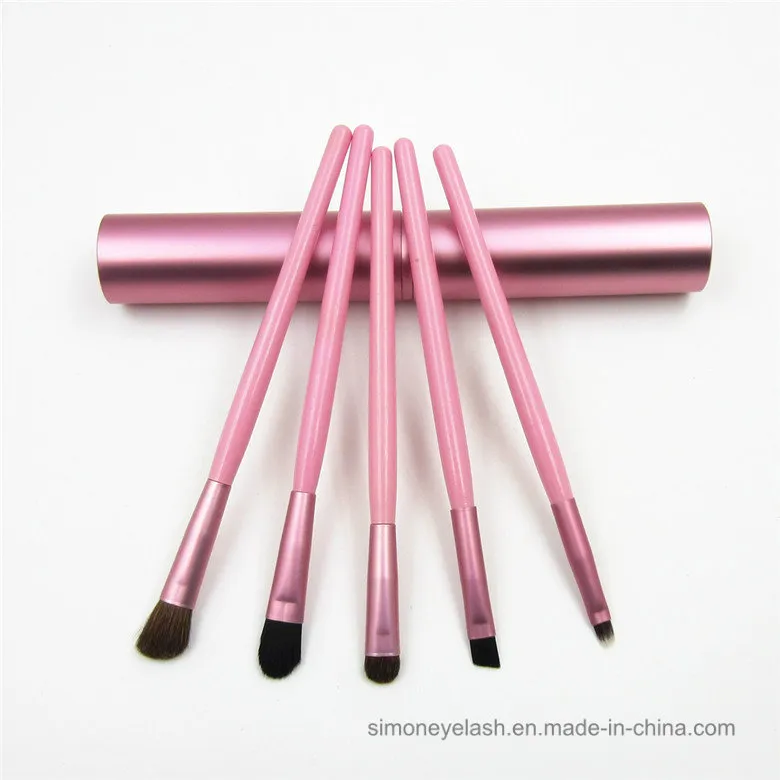 5PCS Makeup Brushes for Beginner with with Round Tube Case - 5