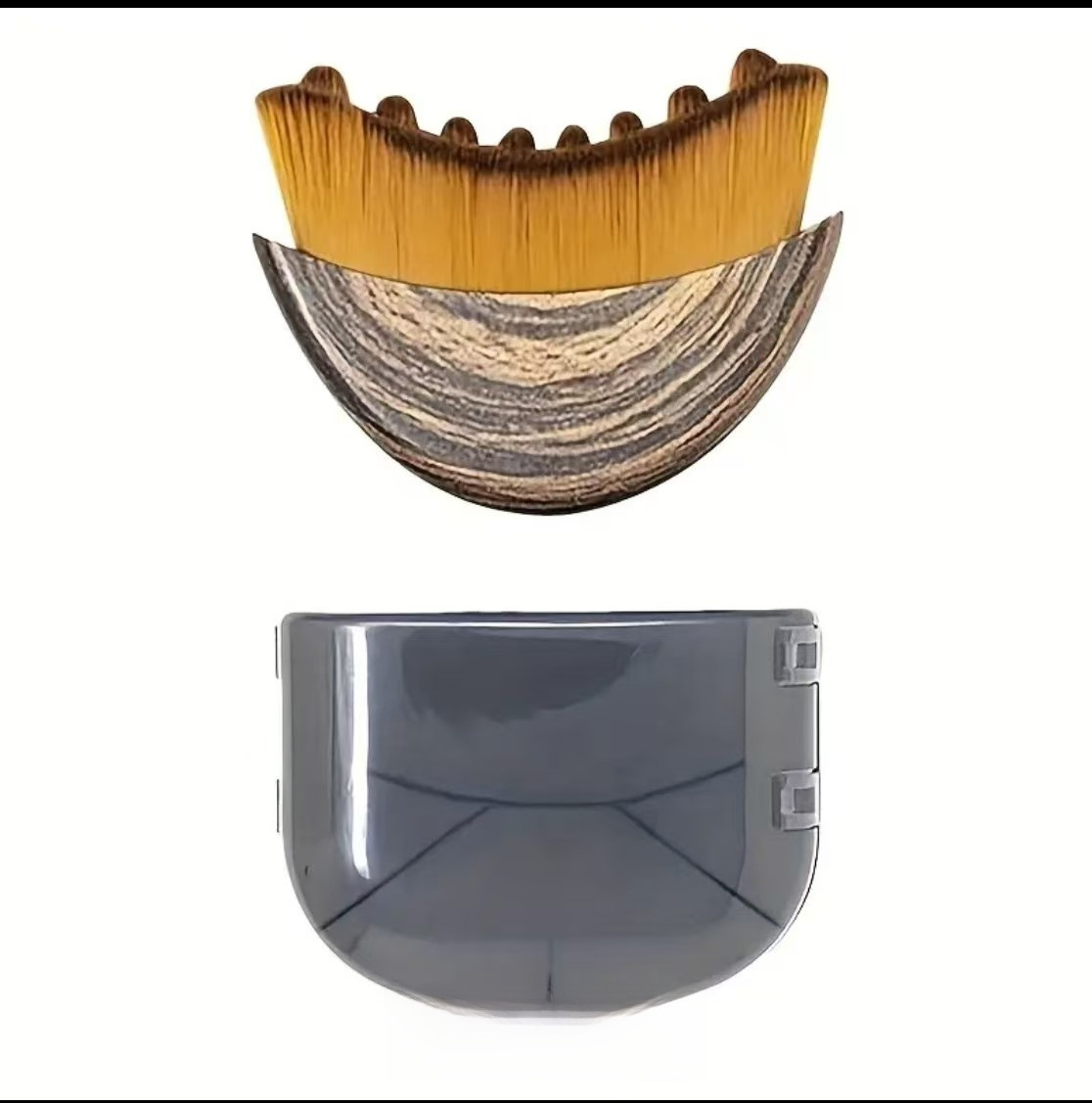 Lymphatic Facial Contour Beauty Brush With Synthetic Fibre And Plastic Handle For Foundation