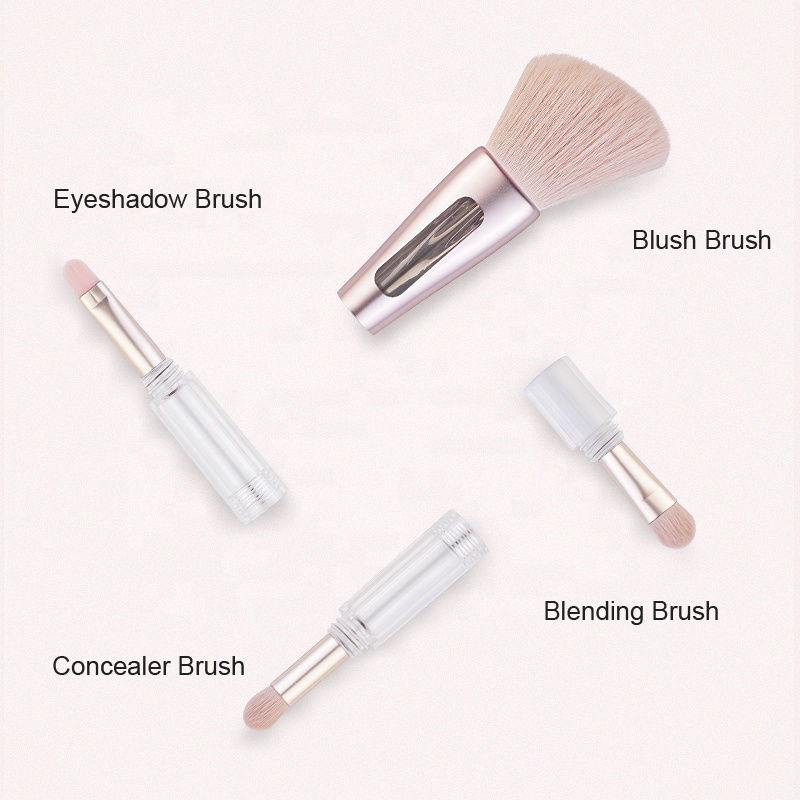 Trending Hot Products 4 in 1 Makeup Brushes Private Label
