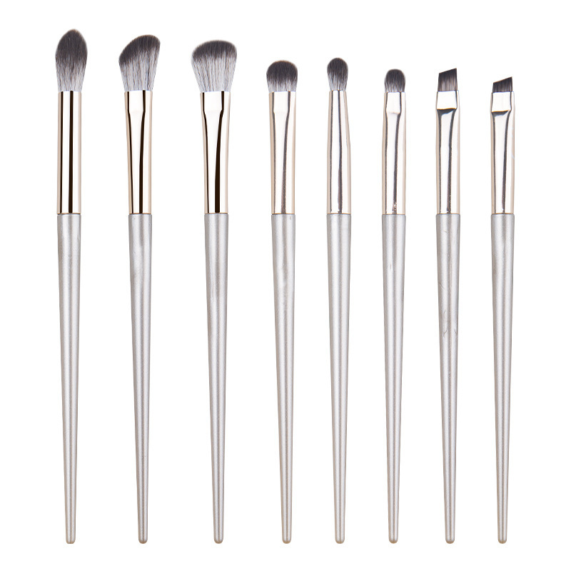 YRX A457 Private Label Brow Brush Synthetic Hair Eye Shadow Concealer Eyebrow Powder Liquid Cream Blending Brushes Set With Bag