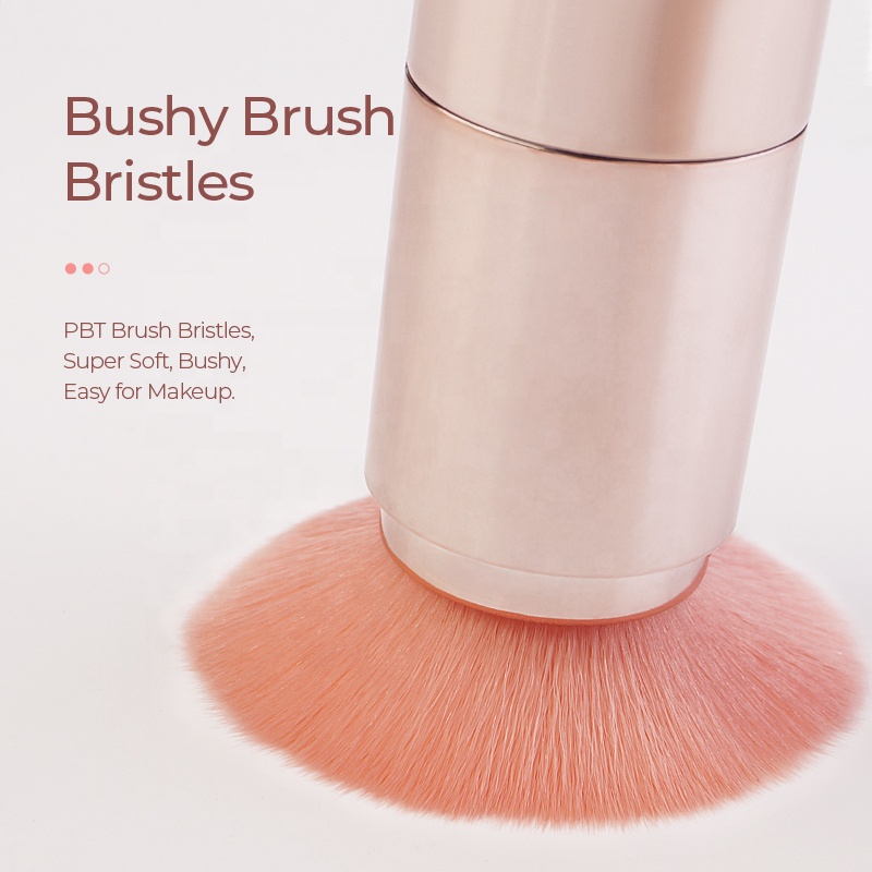 New Style for Travel Double Side Makeup Brushes Retractable 5 in 1 Mini Makeup Brush Set
