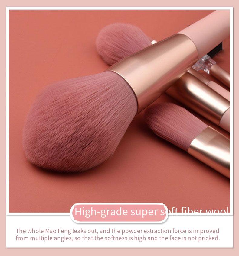 12-Piece Pink Makeup Brush Set Soft Loose Powder Foundation Brushes Beginner-Friendly Eye Shadow Beauty Makeup Tools