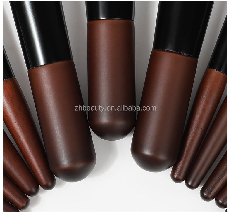 Goat Hair Wholesale Natural Hair Luxury Makeup With Logo Mini Travel Luxury Professional Makeup Brush Set With Custom Logo