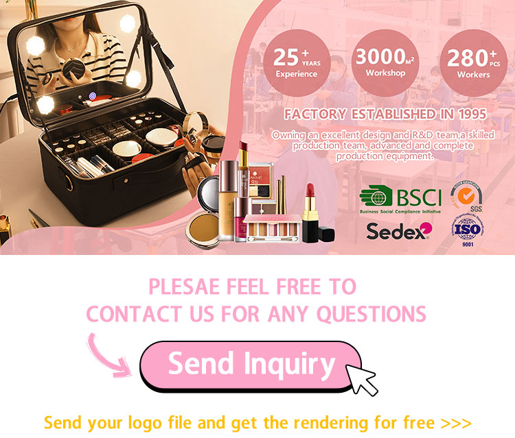 Luxury Travel Cosmetics Organizer Set