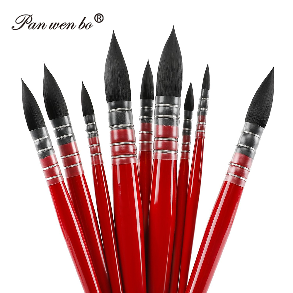Master Squirrel Hair Single Watercolor Artist Brush Professional Watercolor Oil Painting Brush