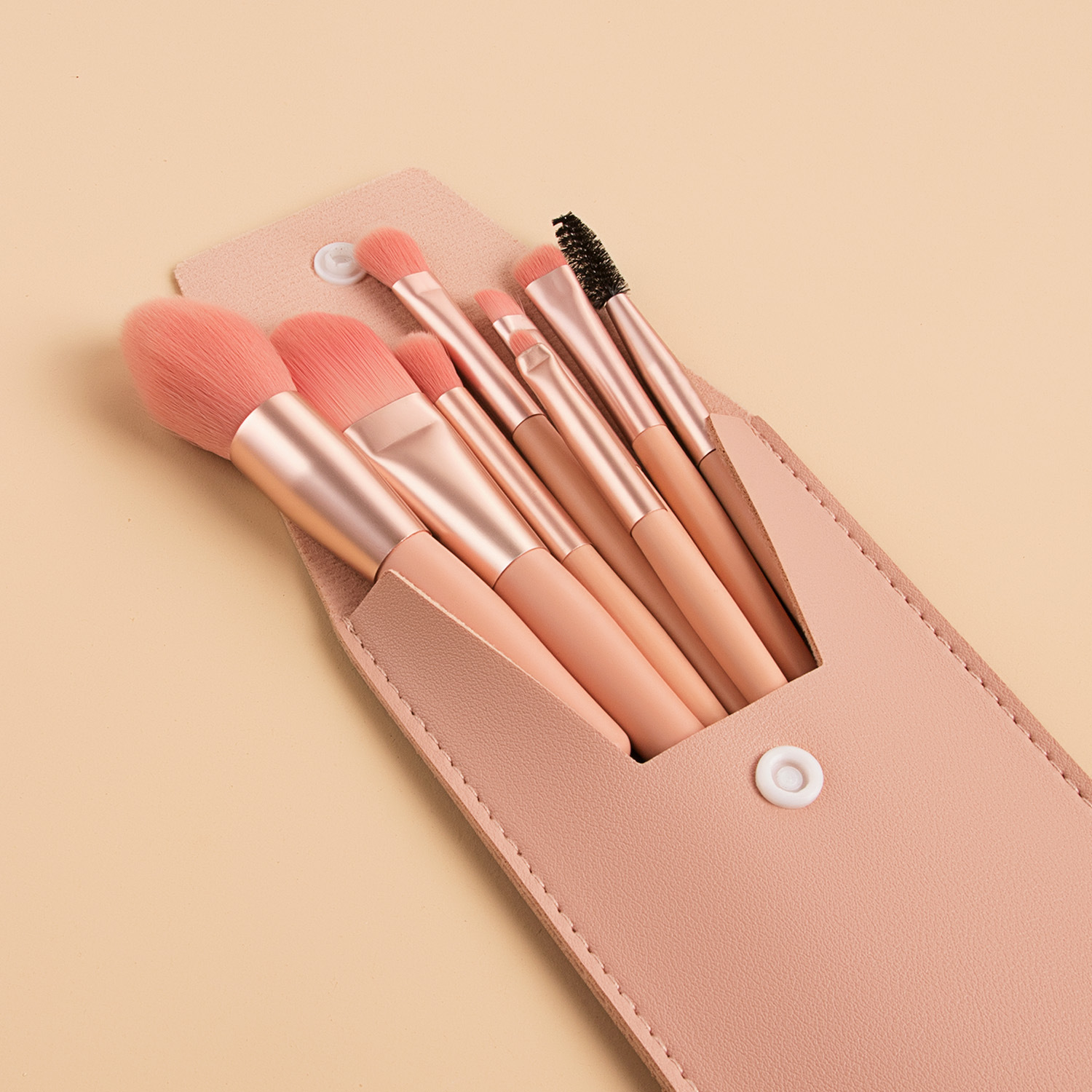 Professional 8pcs Mini Makeup Brush Set with Bag Travel Cosmetics Face Shaving Foundation Brushes