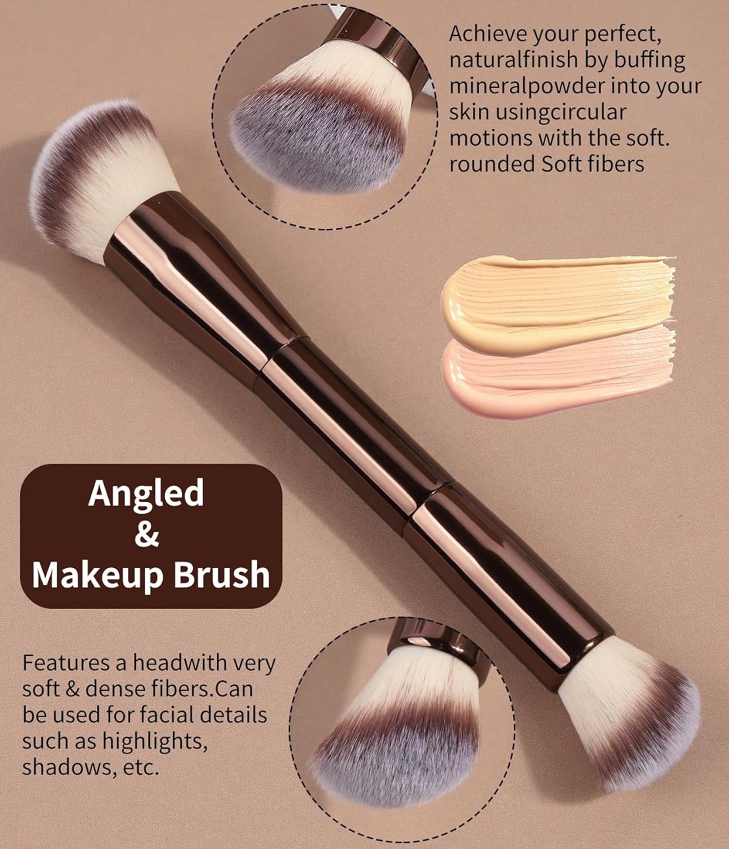 Aluminium Handle Makeup Brushes Design