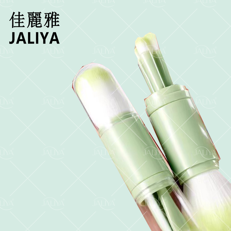 Portable Four-in-One Telescopic Eye Shadow Brush-Eco-Friendly Water Resistant Skin-Friendly Quick Makeup Multifunctional Makeup
