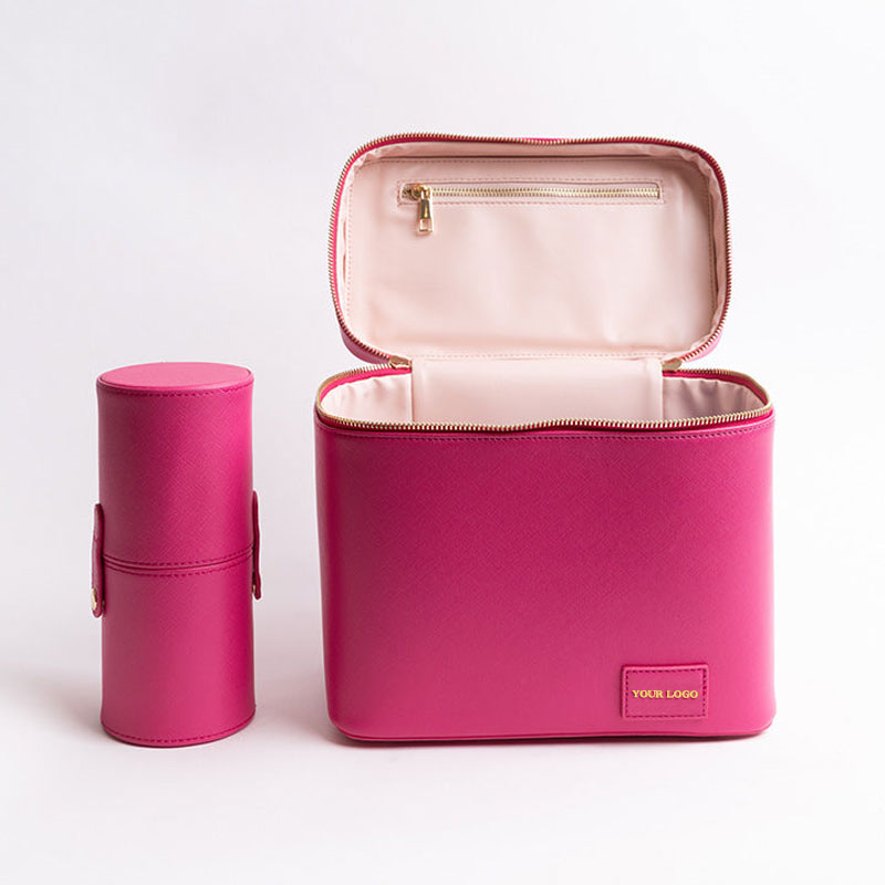 PU Leather Cosmetic Bag Closed View