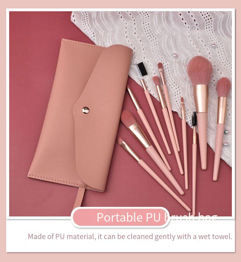 12-Piece Pink Makeup Brush Set Soft Loose Powder Foundation Brushes Beginner-Friendly Eye Shadow Beauty Makeup Tools
