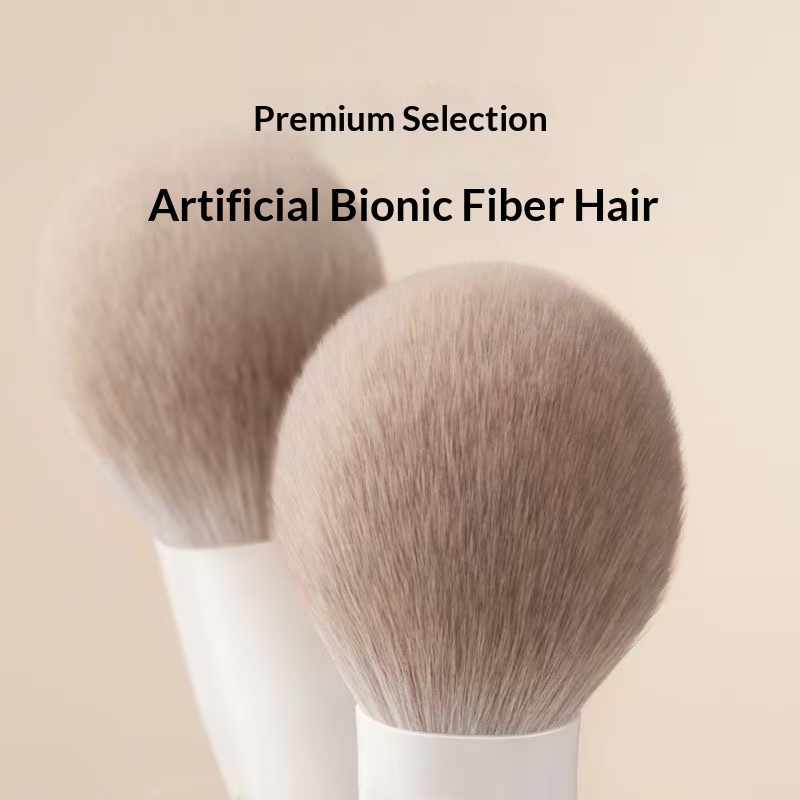 Professional Soft Goat Hair Elegant Resin Handles High Quality 10-Piece Face Makeup Brush Set with Smooth Blending