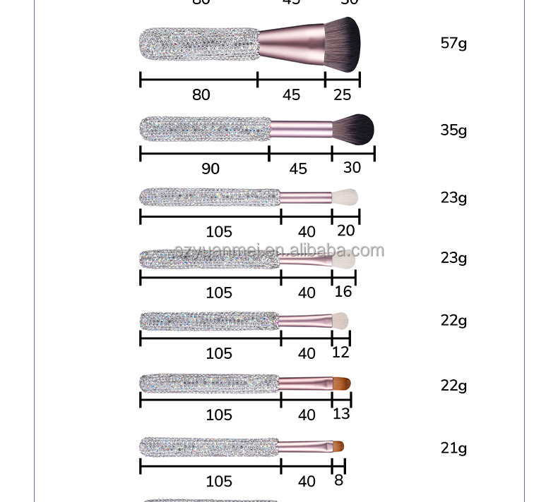 Diamond Makeup Brush Design