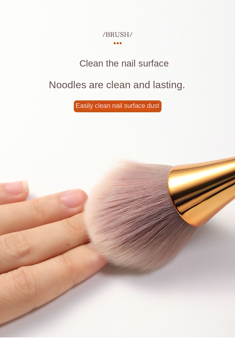 Private Label Large Face Vegan Blush Powder Makeup Brush for Nail Use