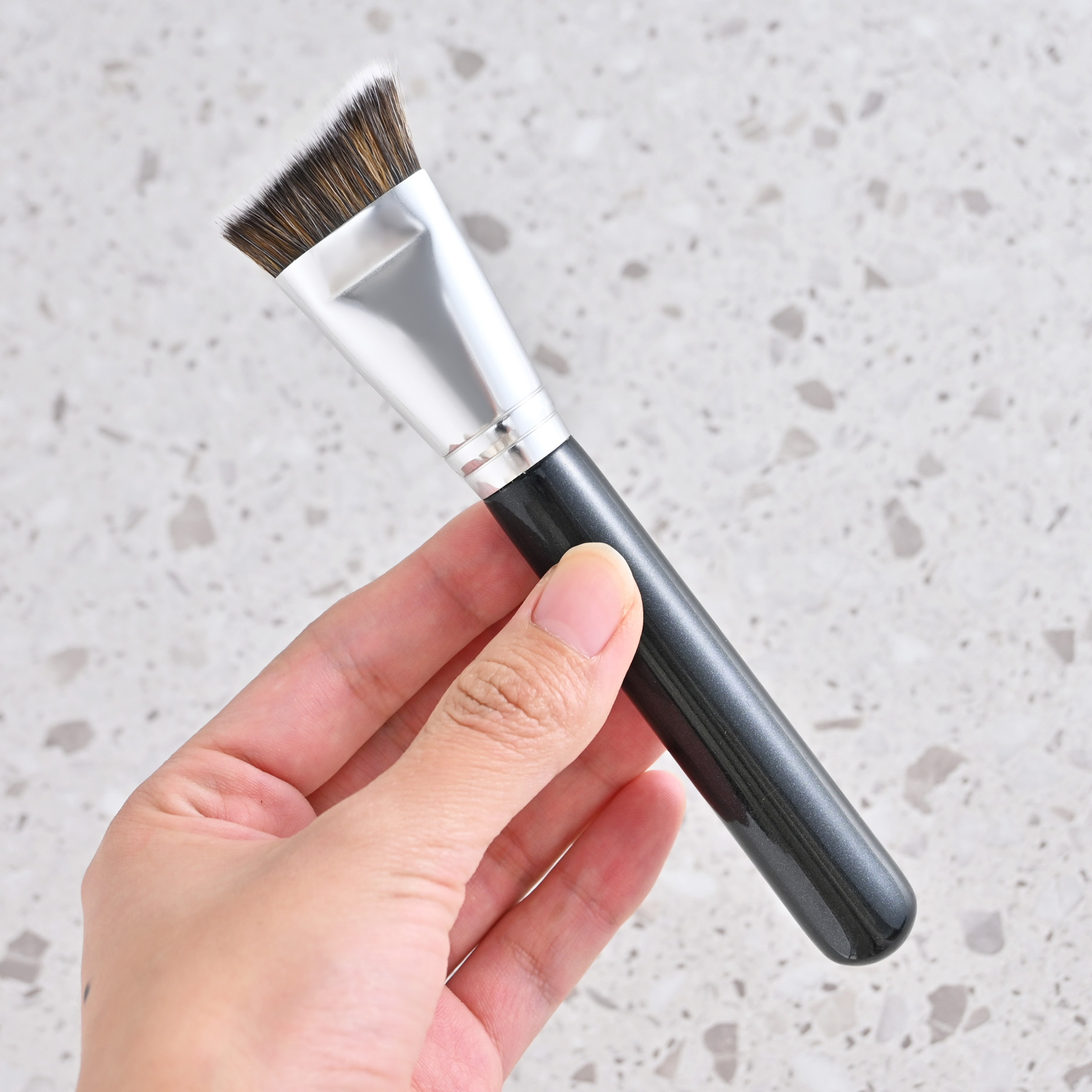 Best Seller Single Makeup Face Brush Soft Dense Synthetic Hair Luxury Contour Liquid Cream Foundation Brush Set