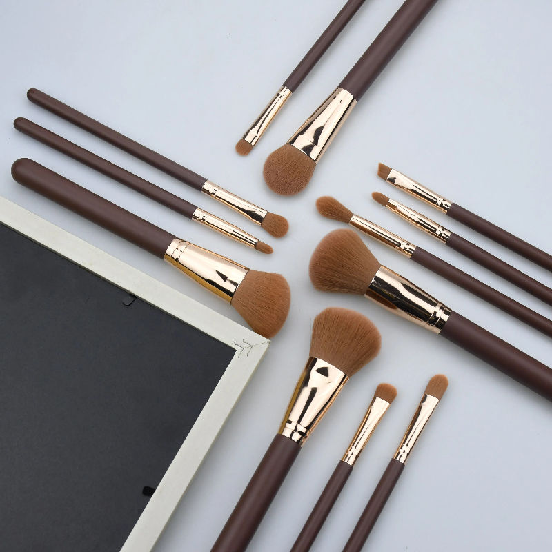 Custom Professional Makeup Brush Set 12pcs Wholesale Brush Make Set up Luxury Private Label Cosmetic Makeup Brush Set Kit