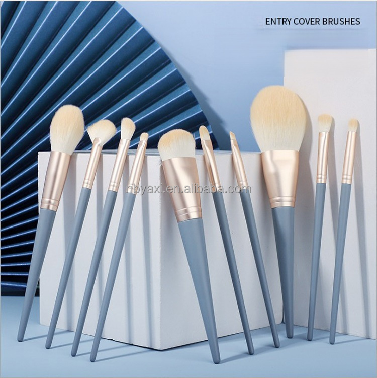 Portable Travel Makeup Brush Set 10Pcs