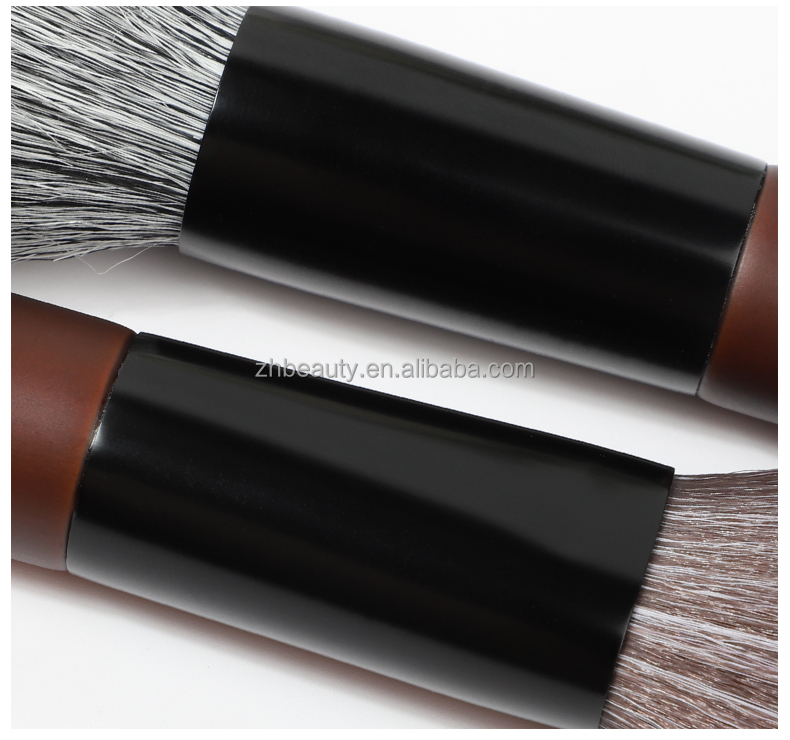 Goat Hair Wholesale Natural Hair Luxury Makeup With Logo Mini Travel Luxury Professional Makeup Brush Set With Custom Logo