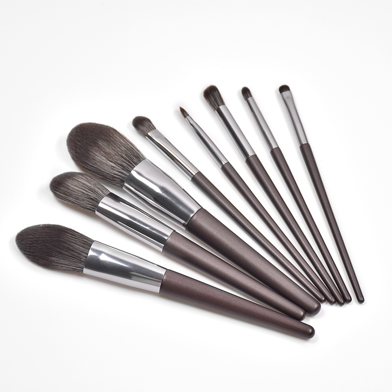 Customized Premium Professional Makeup Set Black Cosmetic Brushes Eco-friendly Bamboo Handle Synthetic Hair Concealer