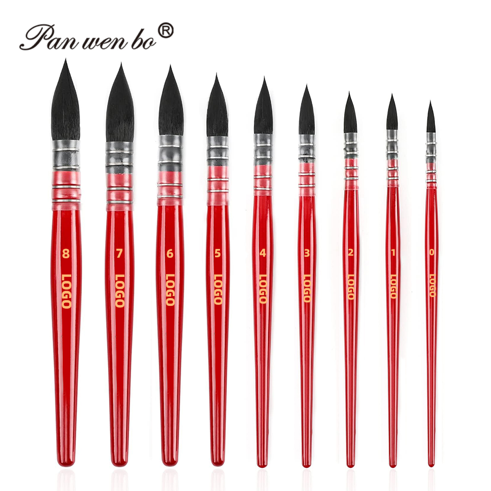 Master Squirrel Hair Single Watercolor Artist Brush Professional Watercolor Oil Painting Brush